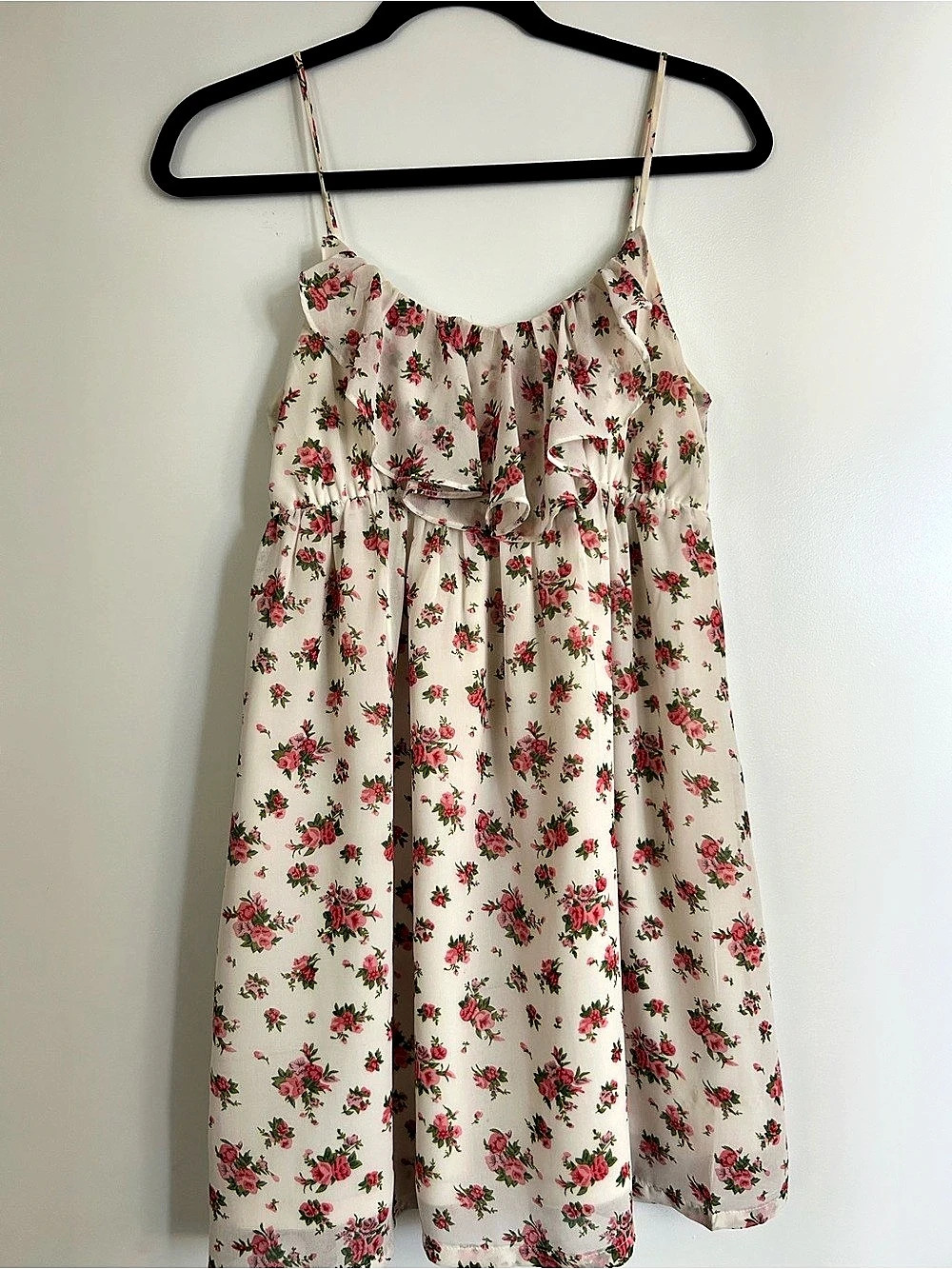 Floral Ruffle Mini Dress